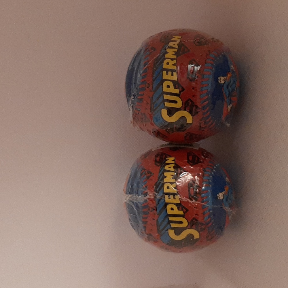 Bundle of 2 new superman baseballs